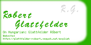 robert glattfelder business card